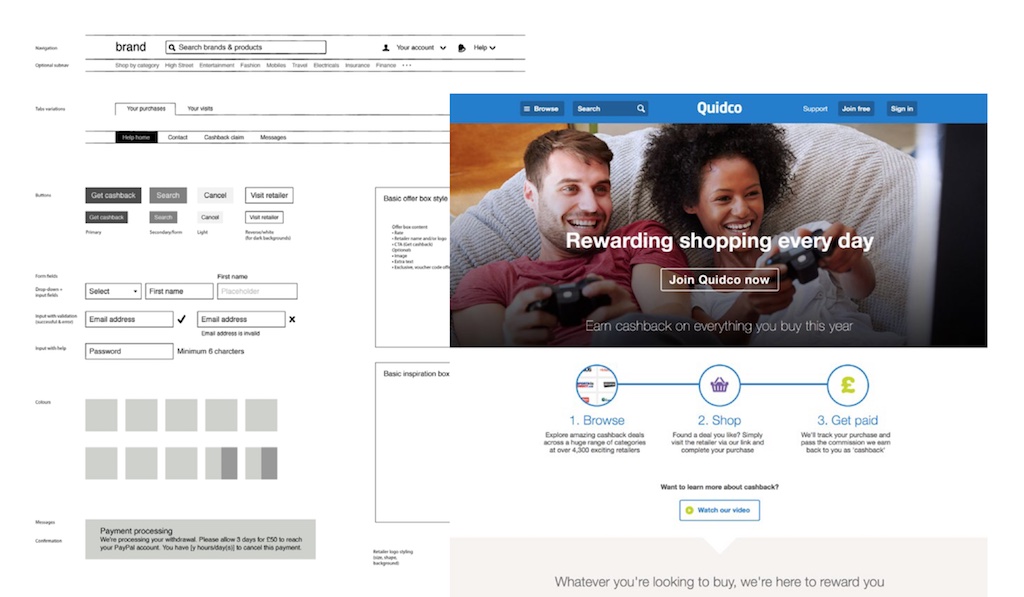 alt Quidco was the starting point for our ux process