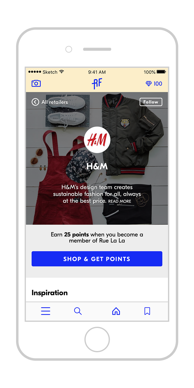 Image of Refash app signup screen